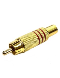 Brass RCA plug with cable...