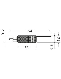 Brass RCA plug with cable... 2