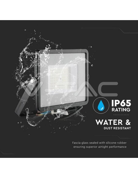 V-TAC PRO VT-56 LED Spotlight SMD Samsung Chip 50W 120Lm/W Colour Black IP65