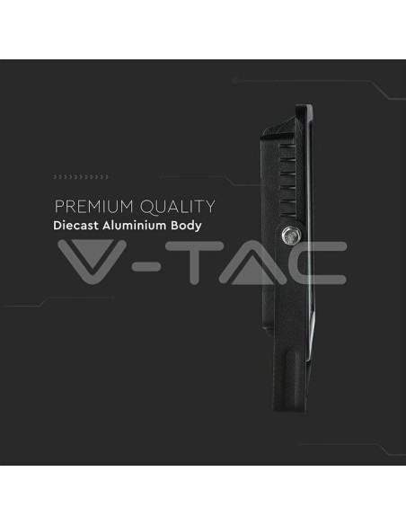 V-TAC PRO VT-56 Faro LED SMD Chip Samsung 50W 120Lm/W Colore Nero IP65