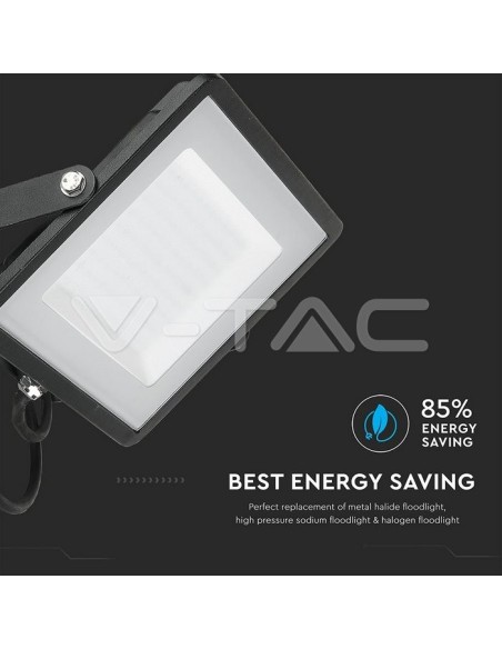 V-TAC PRO VT-100 Faro LED SMD Chip Samsung 100W Colore Nero IP65