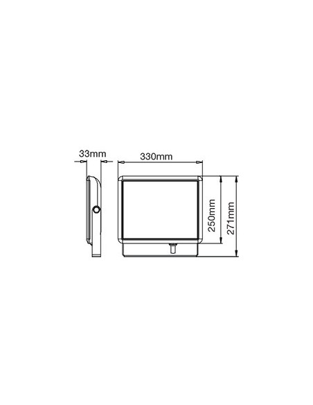 V-TAC VT-40101 100W SMD LED Strahler E-Series Schwarz Farbe IP65