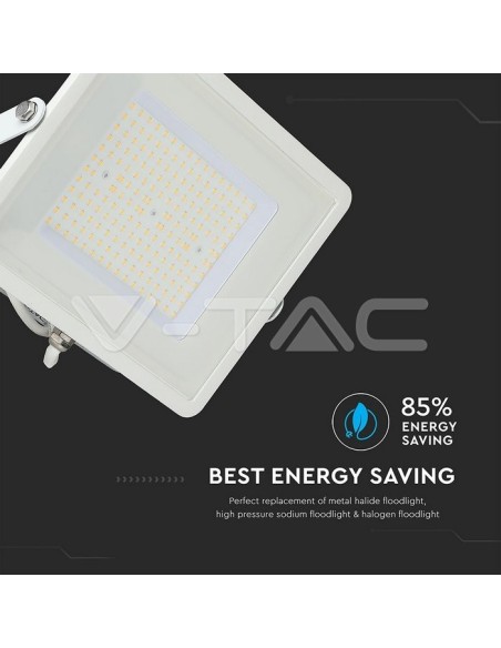 V-TAC PRO VT-106 LED Spotlight SMD Samsung Chip 100W 120Lm/W Colour White IP65