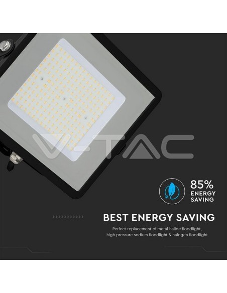 V-TAC PRO VT-106 LED Spotlight SMD Samsung Chip 100W 120Lm/W Kleur Zwart IP65