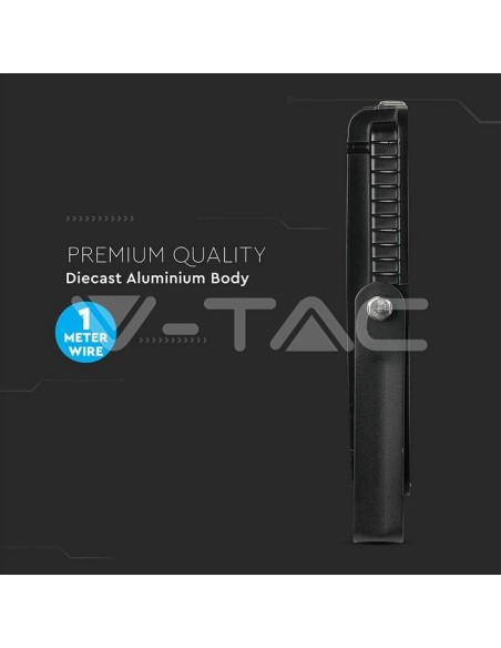 V-TAC PRO VT-200 Faro LED SMD Chip Samsung 200W Colore Nero IP65