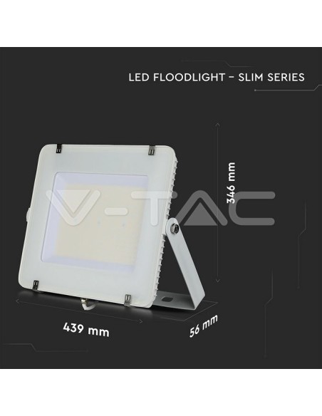 V-TAC PRO VT-206 LED Spotlight SMD Samsung Chip 200W 120Lm/W Colour White IP65