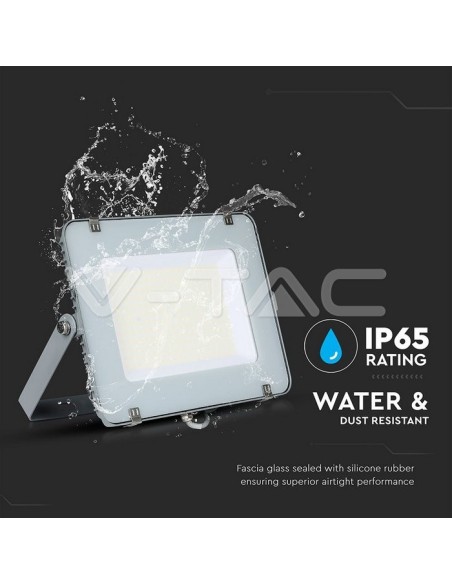 V-TAC PRO VT-206 LED Spotlight SMD Samsung Chip 200W 120Lm/W Colour Grey IP65