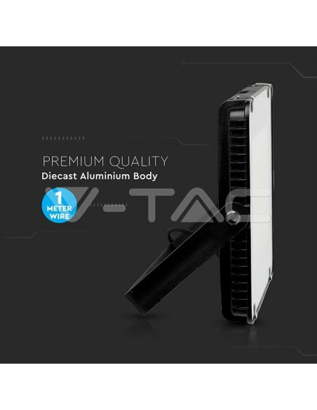 V-TAC PRO VT-206 LED-Strahler SMD Samsung Chip 200W 120Lm/W Farbe Schwarz IP65