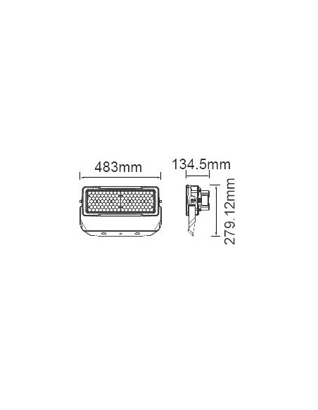 V-TAC PRO VT-253D Samsung 250W LED-Chip-Licht mit MeanWell-Treiber Farbe Schwarz und Blau 120° Dimmbar IP66