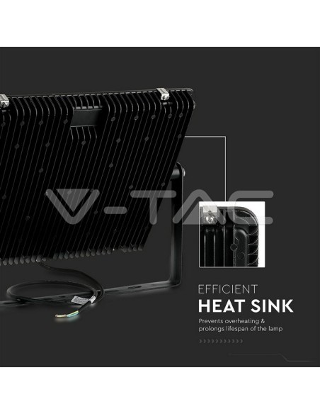 V-TAC PRO VT-306 LED Spotlight SMD Samsung Chip 300W 120Lm/W Colour Black IP65