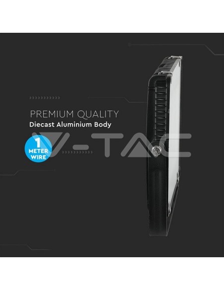 V-TAC PRO VT-150 LED-Strahler SMD Chip Samsung 150W Farbe Schwarz IP65