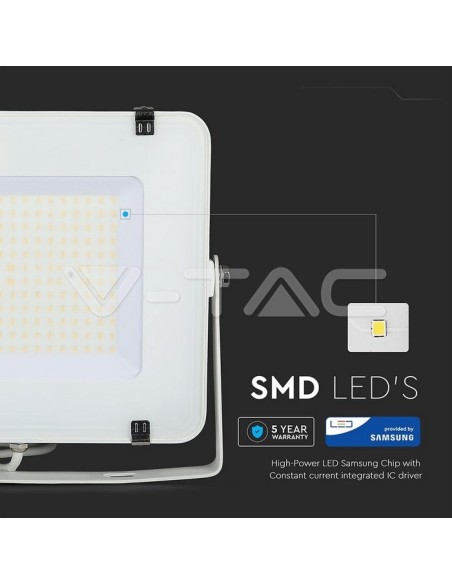 V-TAC PRO VT-156 Faro LED SMD Chip Samsung 150W 120Lm/W Colore Bianco IP65