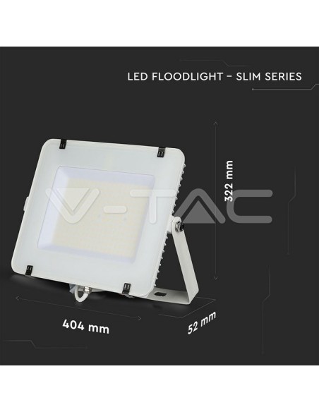 V-TAC PRO VT-156 Foco LED Chip SMD Samsung 150W 120Lm/W Color Blanco IP65