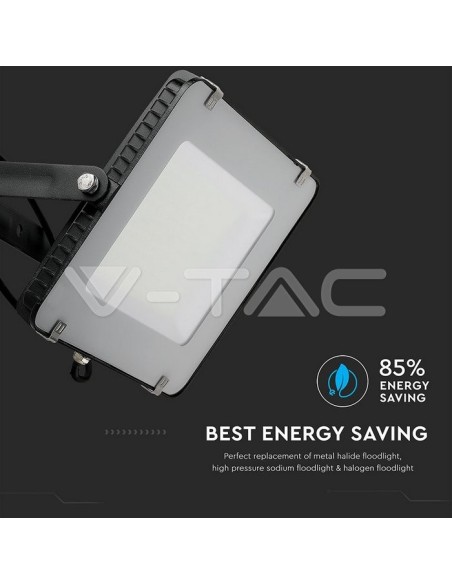 V-TAC PRO VT-156 Faro LED SMD Chip Samsung 150W 120Lm/W Colore Nero IP65