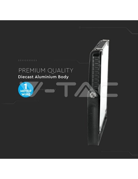 V-TAC PRO VT-156 LED Spotlight SMD Samsung Chip 150W 120Lm/W Kleur Zwart IP65