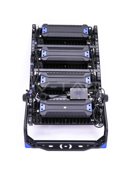 V-TAC PRO VT-1002D 499 1000W Samsung Chip LED Spotlight met MeanWell Driver Kleur Zwart en Blauw 60° 4000K Dimbaar IP65
