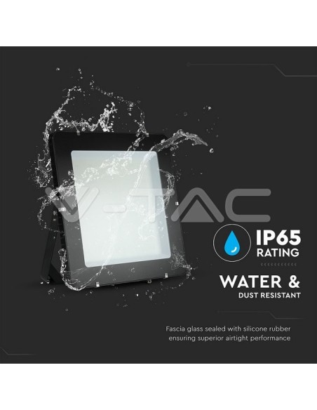 V-TAC PRO VT-1055 Samsung Chip LED Spotlight 1000W 120LM/W Colour Black IP65