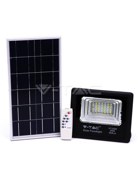 V-TAC VT-25W Spot LED 12W avec panneau solaire et télécommande