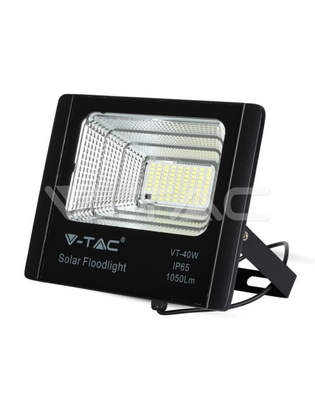 V-TAC VT-40W LED-Strahler 16W mit Solarpanel und Fernbedienung