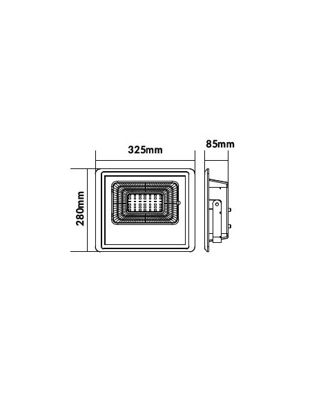 V-TAC VT-100W 35W LED spotlight with Solar Panel and Remote Control