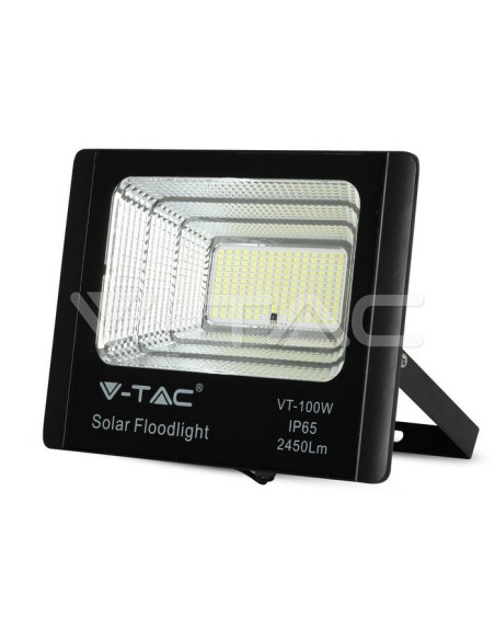 V-TAC VT-100W 35W LED schijnwerper met zonnepaneel en afstandsbediening