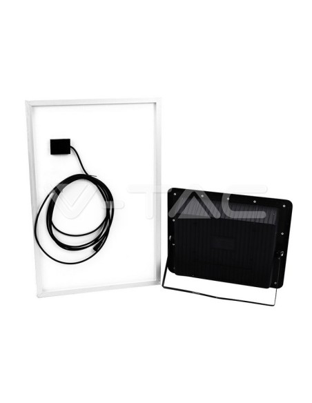 V-TAC VT-300W LED schijnwerper 50W met zonnepaneel en afstandsbediening