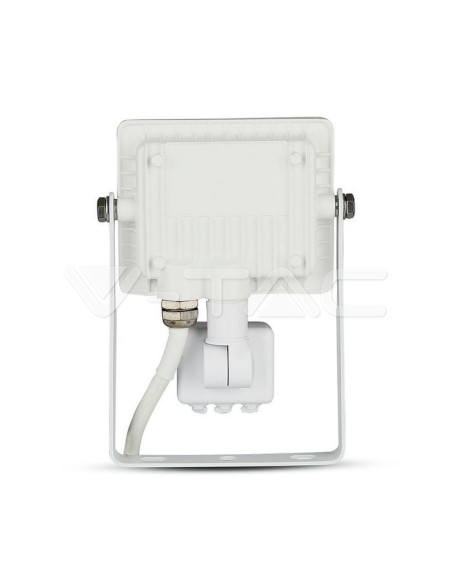 V-TAC PRO VT-10-S 10W Samsung Chip LED Strahler Weiß mit Bewegungs- und Dämmerungssensor und Sperrschalter