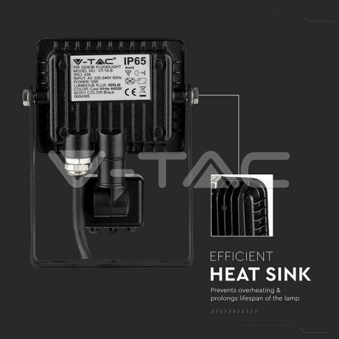 V-TAC PRO VT-10-S Zwart 10W Samsung...