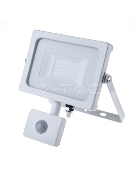 V-TAC PRO VT-20-S Samsung 20W LED Chip White avec détecteur de mouvement et de crépuscule et interrupteur de verrouillage