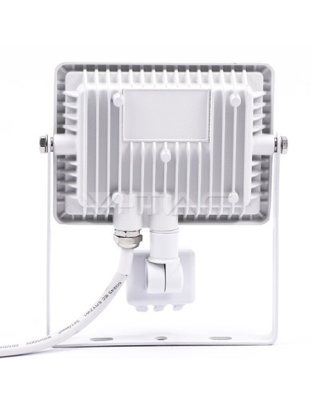 V-TAC PRO VT-20-S Samsung 20W LED Chip Wit met bewegings- en schemeringssensor en handmatige vergrendelingsschakelaar