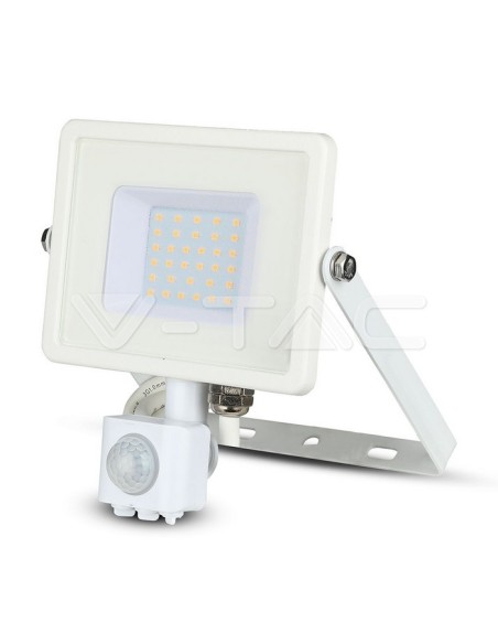 V-TAC PRO VT-30-S 30W Samsung Chip LED Strahler Weiß mit Bewegungs- und Dämmerungssensor und Sperrschalter