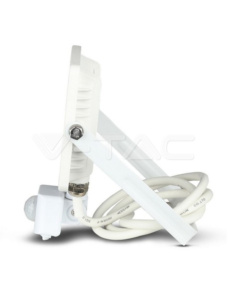 V-TAC PRO VT-30-S 30W Samsung Chip LED Strahler Weiß mit Bewegungs- und Dämmerungssensor und Sperrschalter