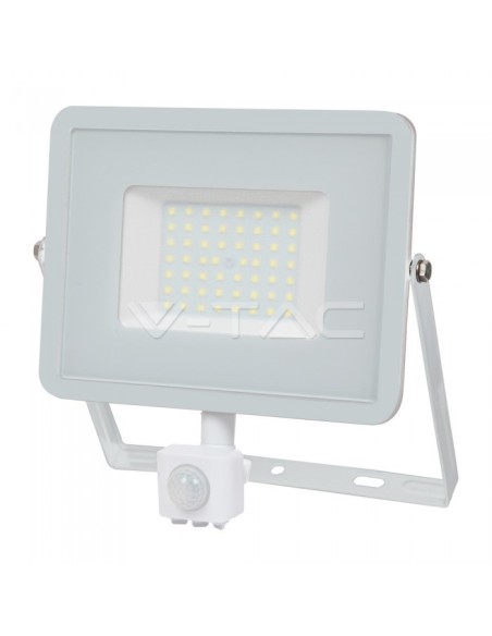 V-TAC PRO VT-50-S 50W Samsung Chip LED Floodlight White with Motion and Twilight Sensor and Locking Switch