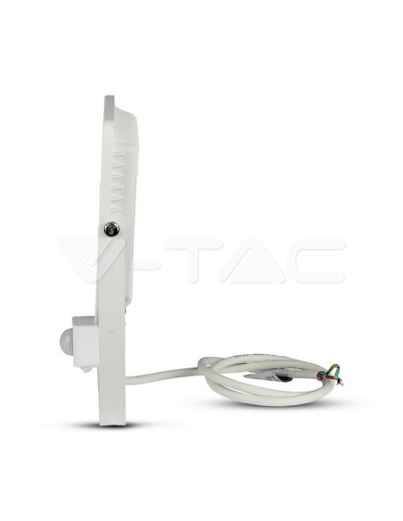V-TAC PRO VT-50-S 50W Samsung Chip LED-Flutlicht Weiß mit Bewegungs- und Dämmerungssensor und Verriegelungsschalter