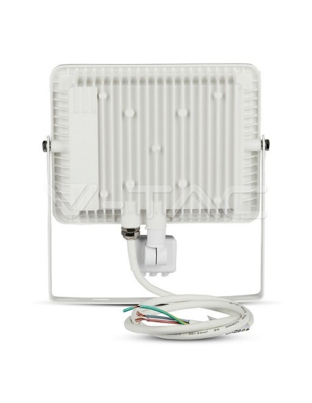 V-TAC PRO VT-50-S 50W Samsung Chip LED Floodlight White with Motion and Twilight Sensor and Locking Switch