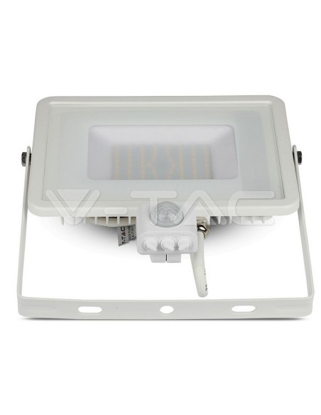 V-TAC PRO VT-50-S 50W Samsung Chip LED Floodlight White with Motion and Twilight Sensor and Locking Switch
