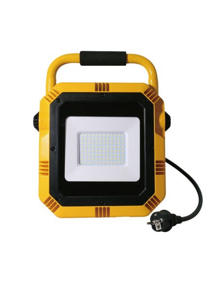 V-TAC PRO VT-51 Foco de trabajo LED Chip Samsung 50W Color Amarillo y Negro Cable 3m enchufe UE IP65