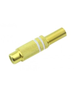 brass RCA socket with cable...