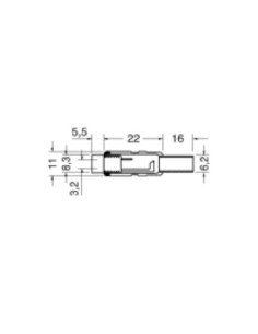 brass RCA socket with cable... 2