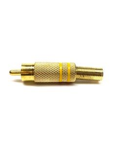Brass RCA plug with cable...