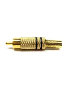 Brass RCA plug with cable...