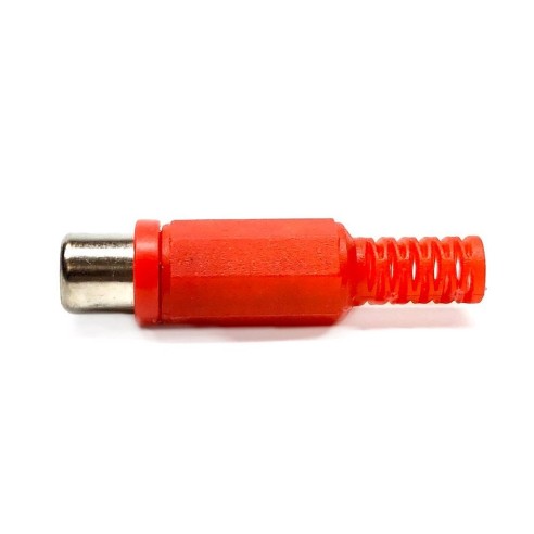 Prise RCA avec guide-câble - Rouge
