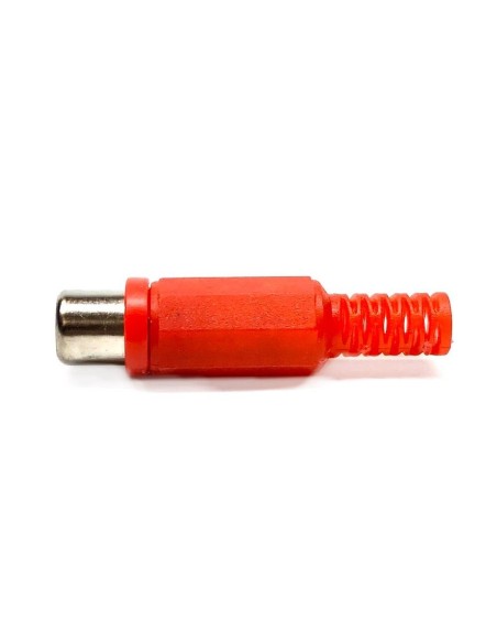 Prise RCA avec guide-câble - Rouge