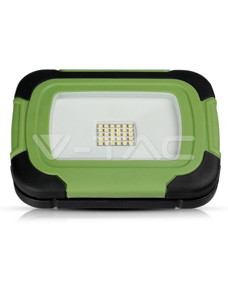 V-TAC PRO VT-20-R 20W LED-spot op batterijen met USB-opladen, SOS-functie en 5V 1A USB-uitgang, IP44