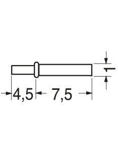 Pin Ø1mm for printed... 2