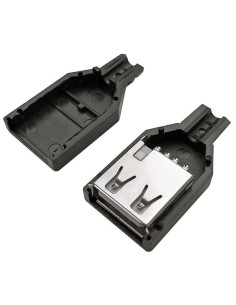 USB 2.0 type A solder socket