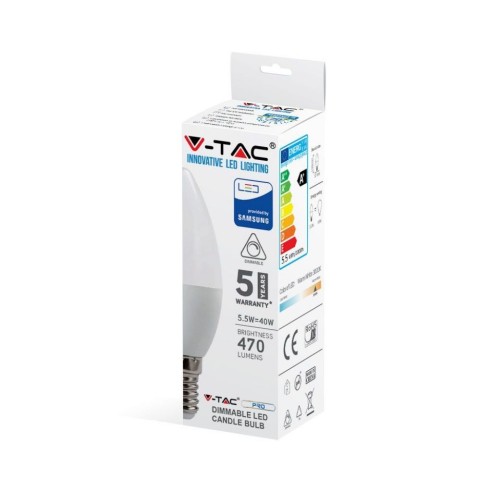 V-TAC PRO VT-293D LED Dimbare E14...