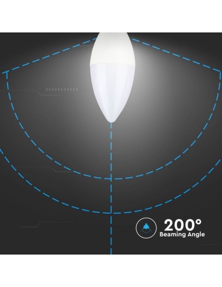 V-TAC PRO VT-226 LED Bulb E14 5.5W Samsung Chip Candle