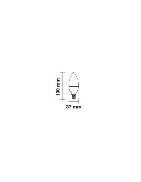 V-TAC PRO VT-226 LED Bulb E14 5.5W Samsung Chip Candle
