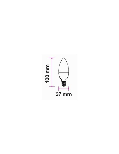 V-TAC PRO VT-268 LED Chip Bulb Samsung E14 7W Candela